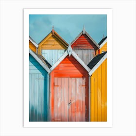 Beach Huts 7 Art Print