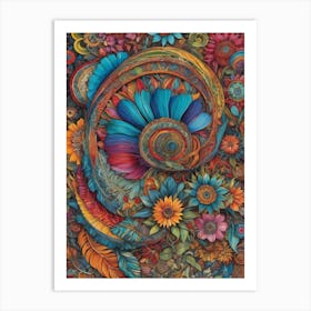 Psychedelic Painting 9 Art Print