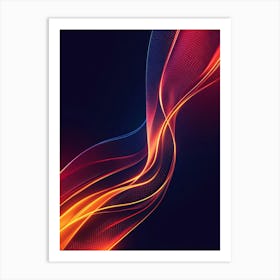 Abstract Wave Background Art Print