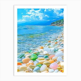 Sea Glass Beach Art Print