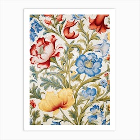 Floral Wallpaper 64 Art Print