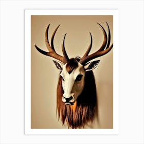 Deer Head 33 Art Print