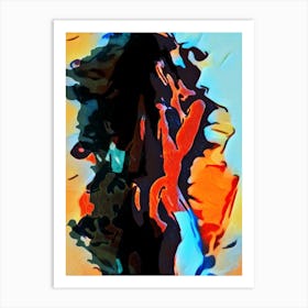 Abstract Nude Woman Painting 1 Art Print