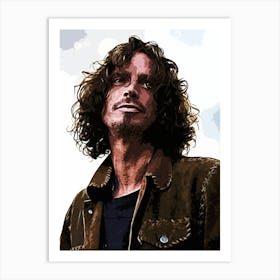 Audioslave Chris Cornell 3 Art Print