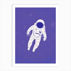 Astronaut In Space 9 Art Print