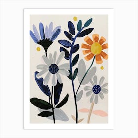 Painted Florals Cineraria 6 Art Print