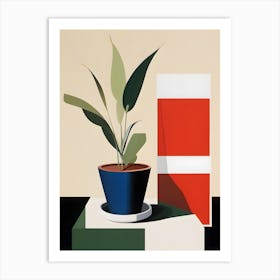'Plant' Abstract Art Print