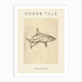 Dogfish Shark Vintage Illustration 7 Poster Art Print