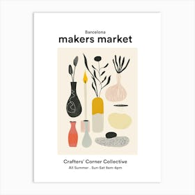 Barcelona Crafters Corner Collective 1 Art Print
