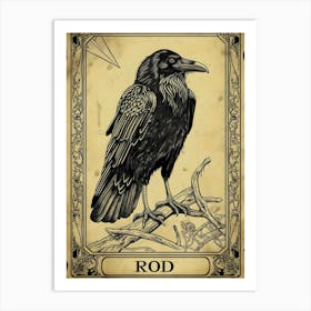 Rod Tarot Card Art Print