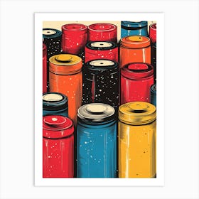 Cans Of Paint Poster