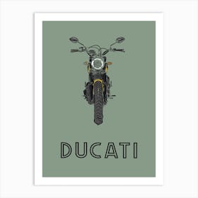 Motorbike Ducati Scrambler Art Print