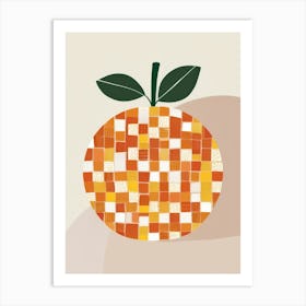 Orange Mosaic 44 Art Print