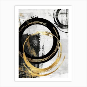 Abstract Circles Canvas Print 19 Art Print