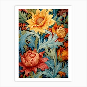 Victorian Flowers Art Print