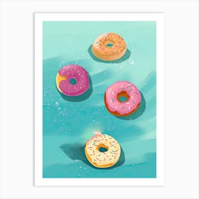 Donut Pool Float 3 Art Print