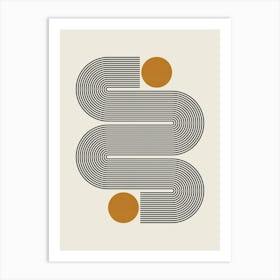 Geometry with lines 1 Art Print