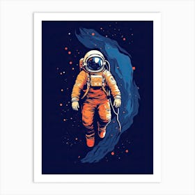 Stellar Dreamscape: Astronaut's Trek Art Print