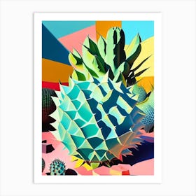 Lophophora Williamsii Modern Abstract Pop 3 Art Print