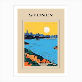 Minimal Design Style Of Sydney, Australia 1 Poster Art Print