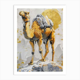 Camel Precisionist Illustration 2 Art Print
