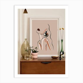 Nude Print Art Print