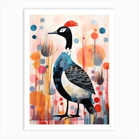 Bird Painting Collage Coot 3 Art Print