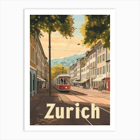 Aihrgdesign A Classic 1960s Travel Poster For Zurich Showcasi E07da122 Dcfa 4791 Bc8f E8aaffd9dd1c 1 Art Print