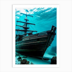 Pirate Shipwreck Art Print