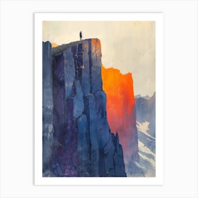 Sunset On The Cliffs 2 Art Print