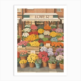 Flower Shop Art Print