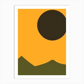 Kakadu National Park Australia Retro Two Tone Art Print