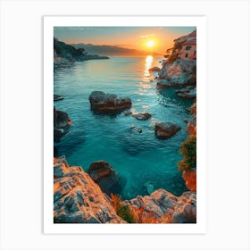 Sunset In Croatia 7 Art Print