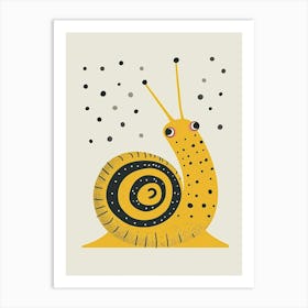 Yellow Snail Art Print