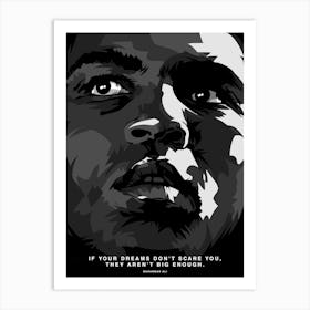 Muhammad Ali BW Art Print