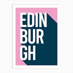 Edinburgh Typography Art Print