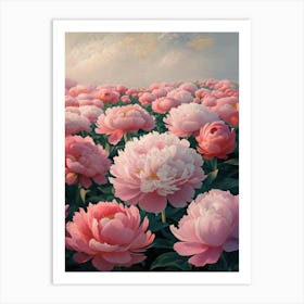 Pink Peonies Art Print