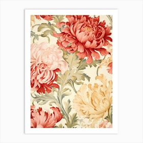 Floral Wallpaper Pattern 22 Art Print