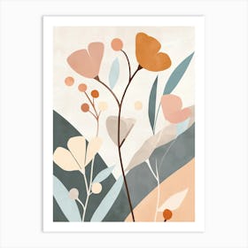 Abstract Flowers 30 Art Print