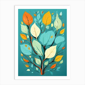 Autumn Leaves Tree 2 Art Print