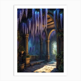 Inbuilding Wisteria Crop Print Art Print