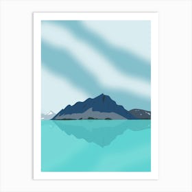 Bow Lake, Banff National Park, Alberta, Canada Art Print