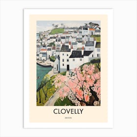 Clovelly (Devon) Painting 2 Travel Poster Art Print