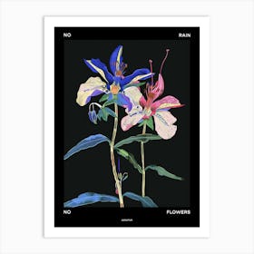 No Rain No Flowers Poster Aconitum 1 Art Print