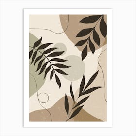 Abstract Leaves 21 Art Print