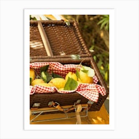 Picnic Basket Art Print