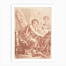 Aphrodite Reading Art Print