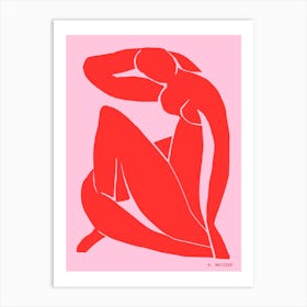 Matisse Pink Woman Art Print