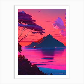 Camiguin Island Sunset Dreamy Landscape Art Print