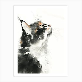 Cat In The Sky Art Print